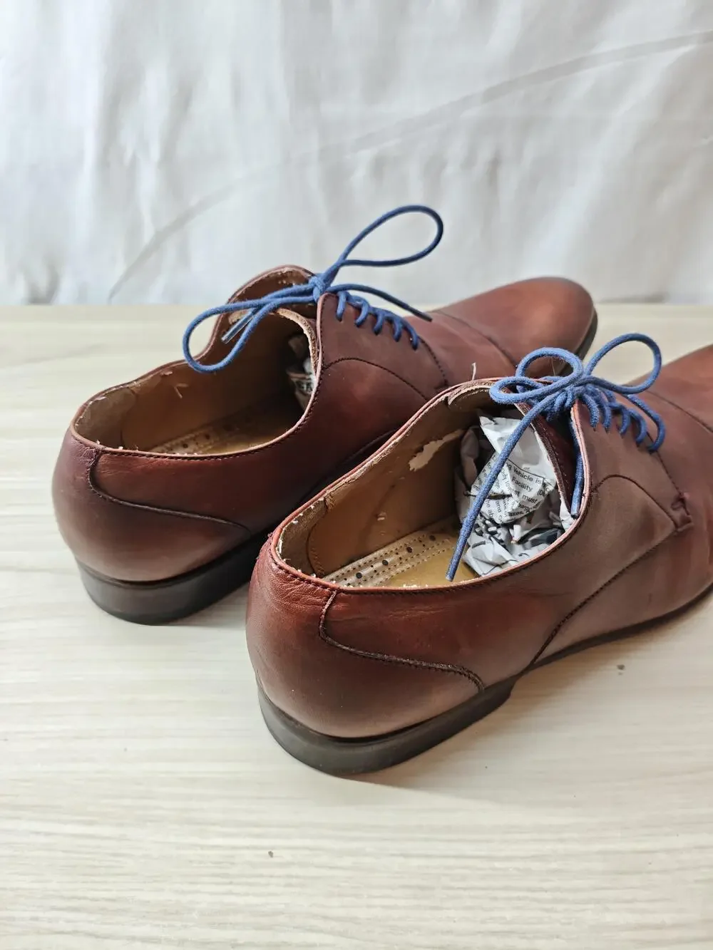 Aldo Shoes Mens Size 10 Brown Leather Oxford Lace Up Dress Formal Classic EU 44